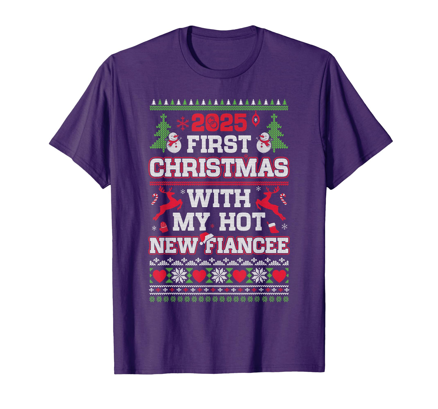 2025 First Christmas with My Hot New Fiancee T-Shirt