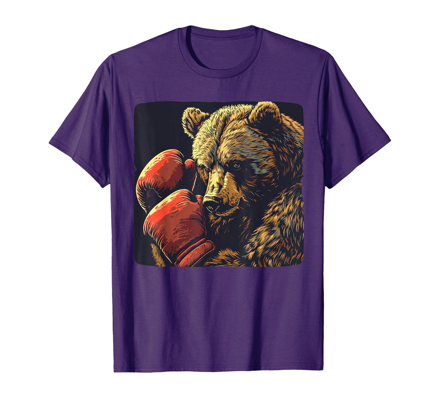 Funny boxing bear with boxing gloves costume T-Shirt