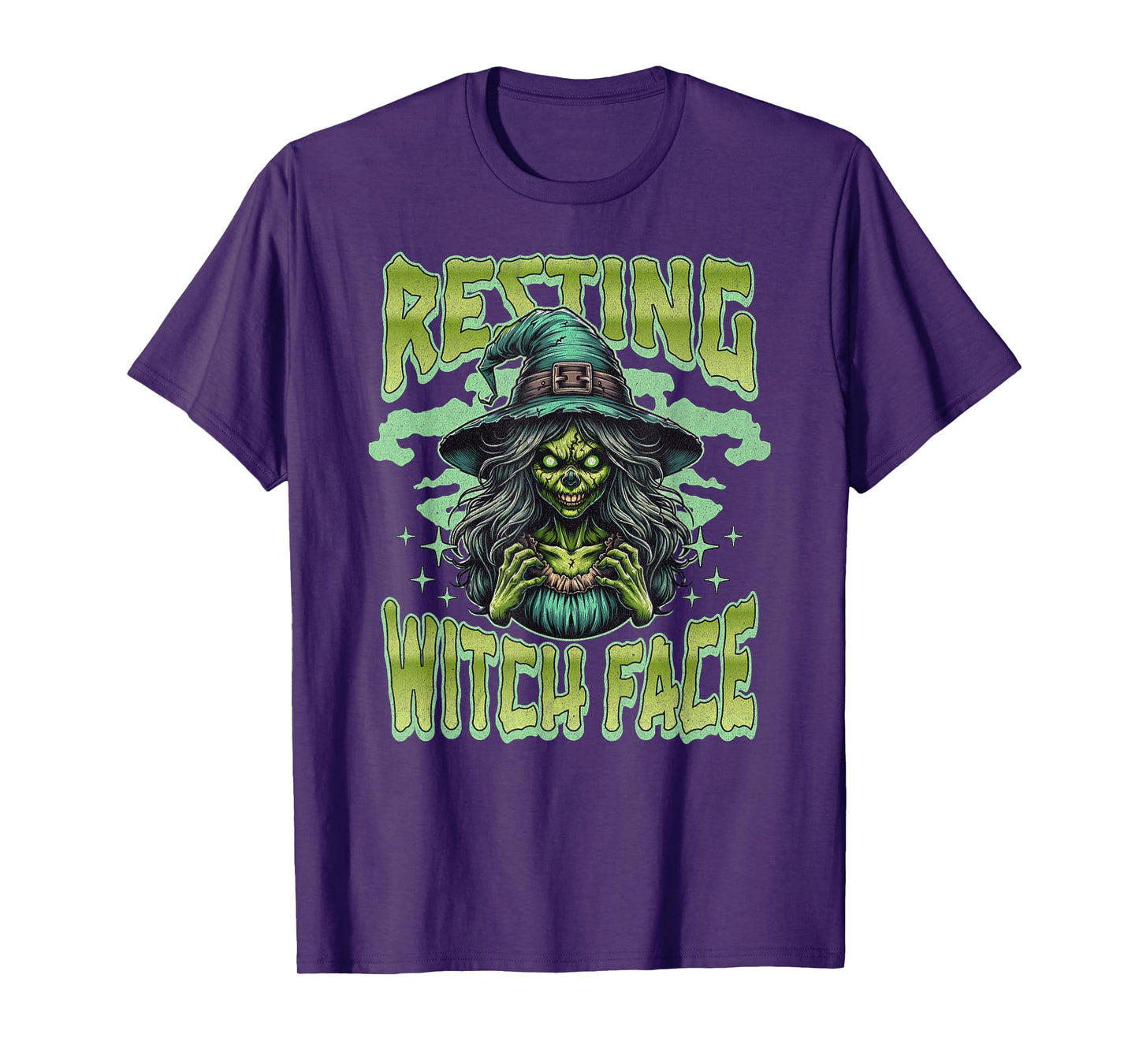 Resting Witch Face Men Women Sarcastic Halloween T-Shirt