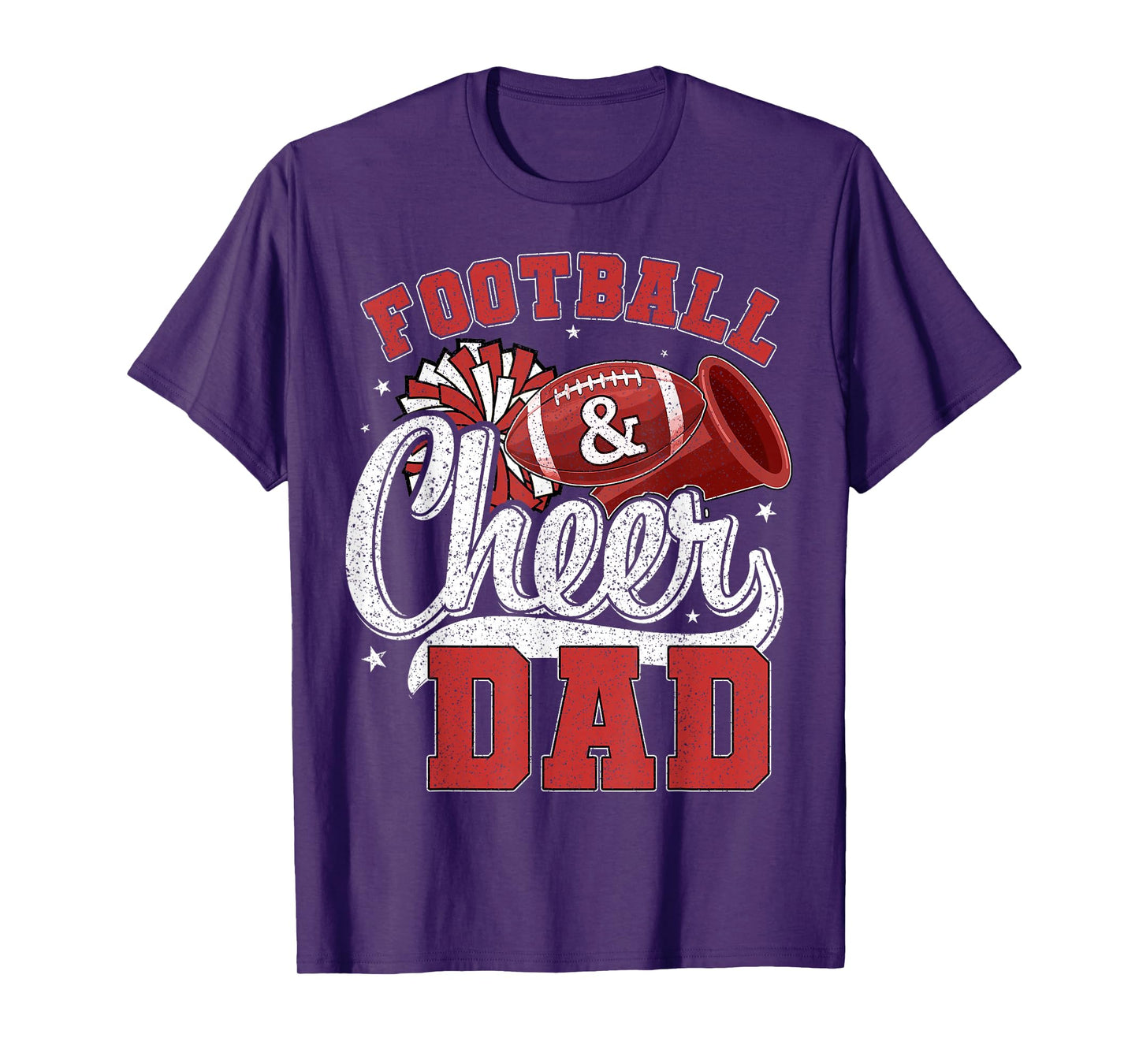 Football and Cheer Dad Vintage Cheerleader Family Matching T-Shirt
