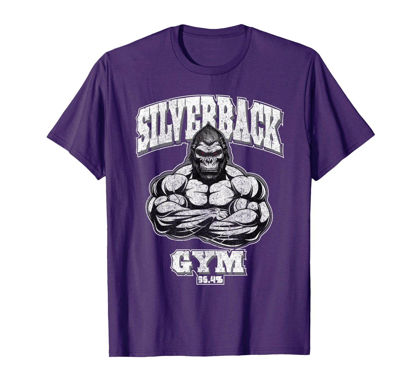 96.4% Silverback gym apparel, body building, gym Strongman T-Shirt
