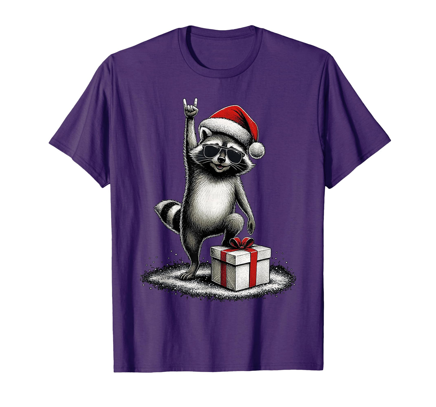 Christmas Funny Raccoon T-Shirt