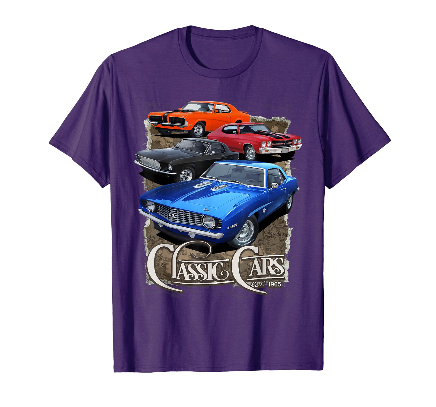 1970 64 65 66 67 68 69 71 72 Chevelle Chevys SS Muscle Car T-Shirt