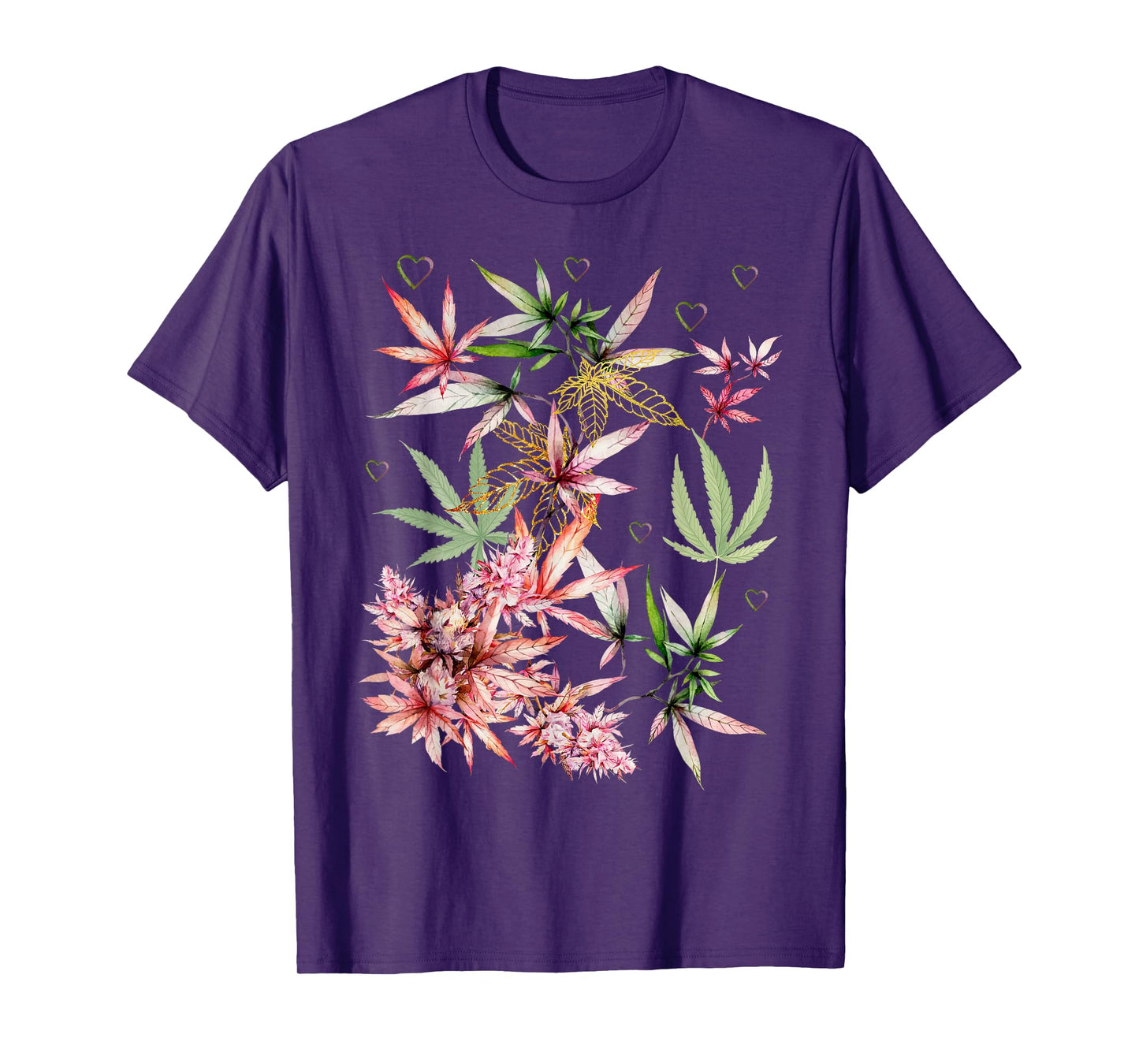 Vintage Marijuana Pot Leaf Flower Weed Cannabis Men Women T-Shirt