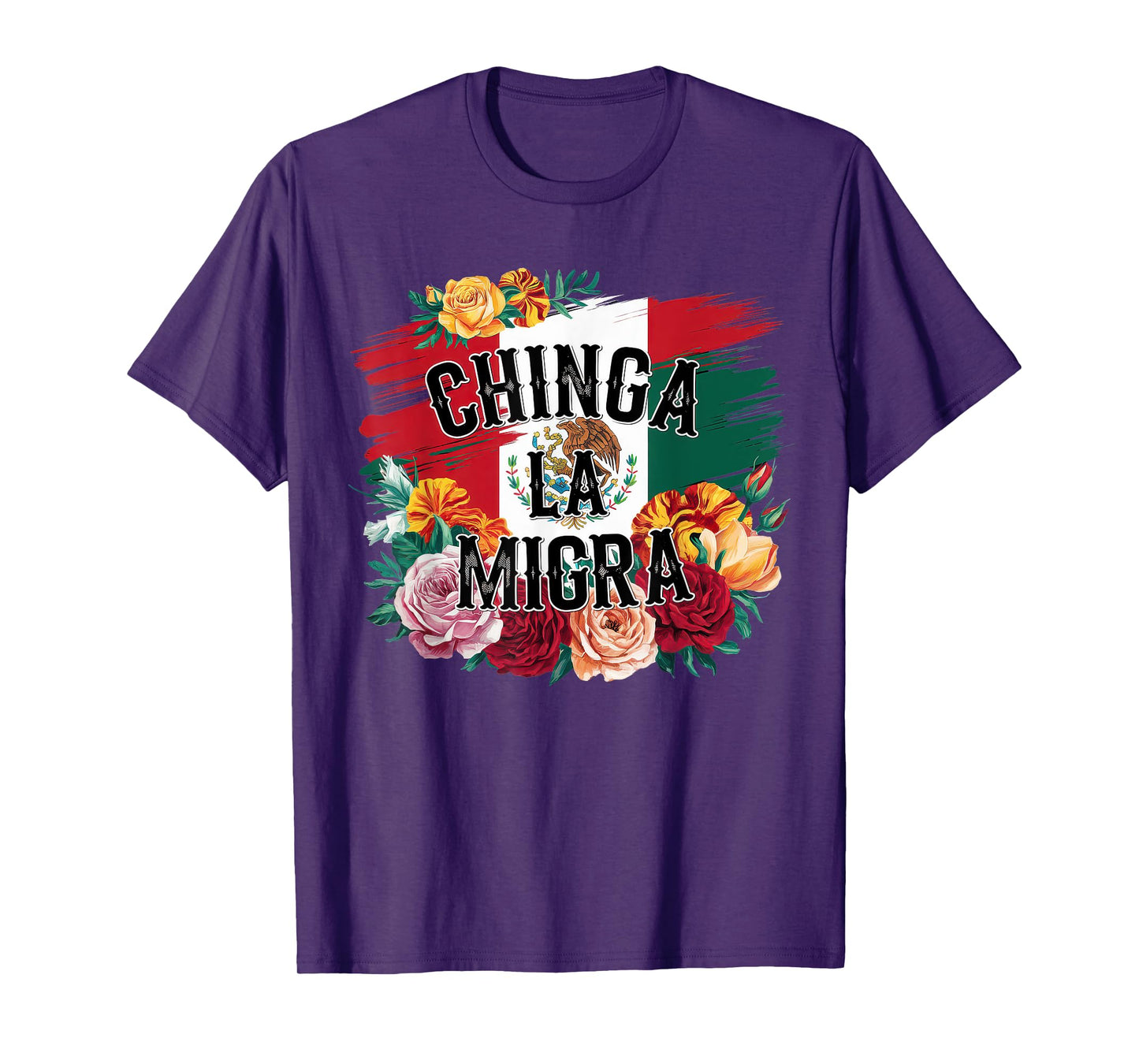 Chinga La Migra Tshirt Men Women 8645 Abolish Ice Retro T-Shirt