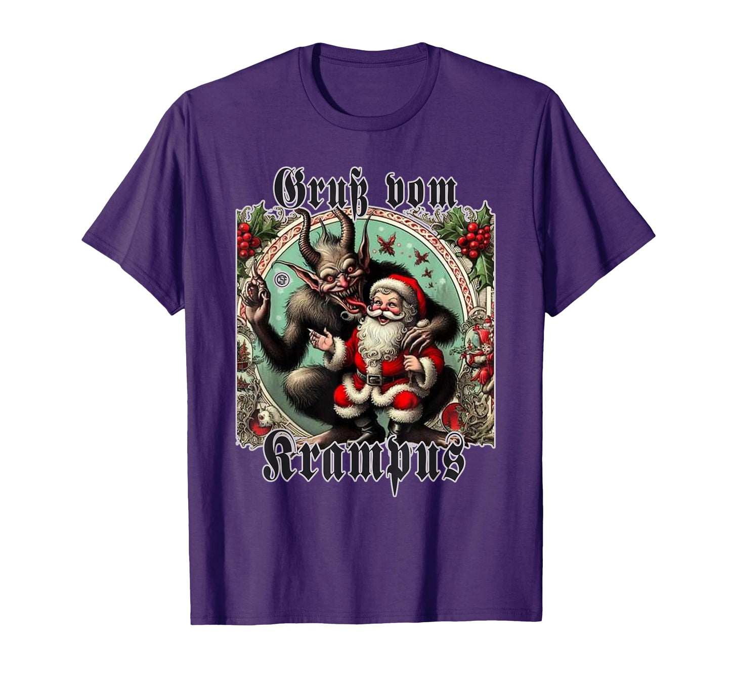 Greeting from Krampus Christmas Legend Figure T-Shirt