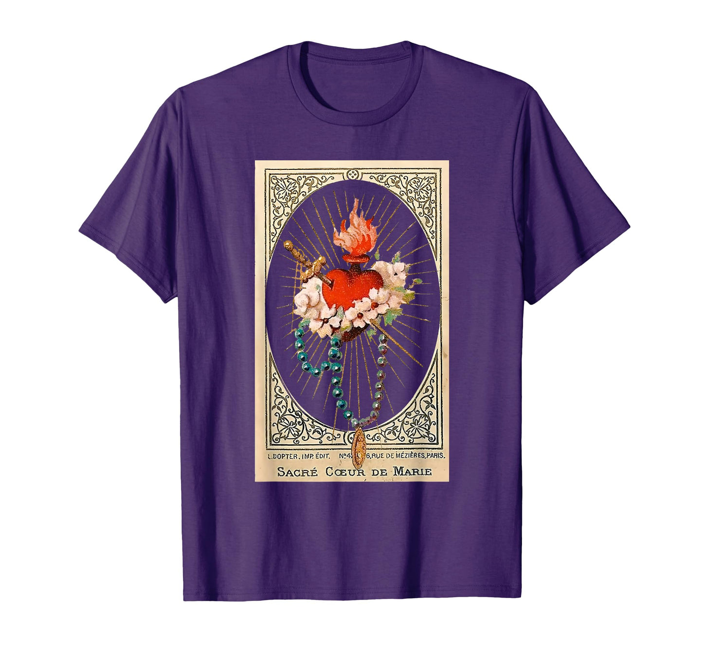 Immaculate Heart Of Mary Marian Catholic T-Shirt