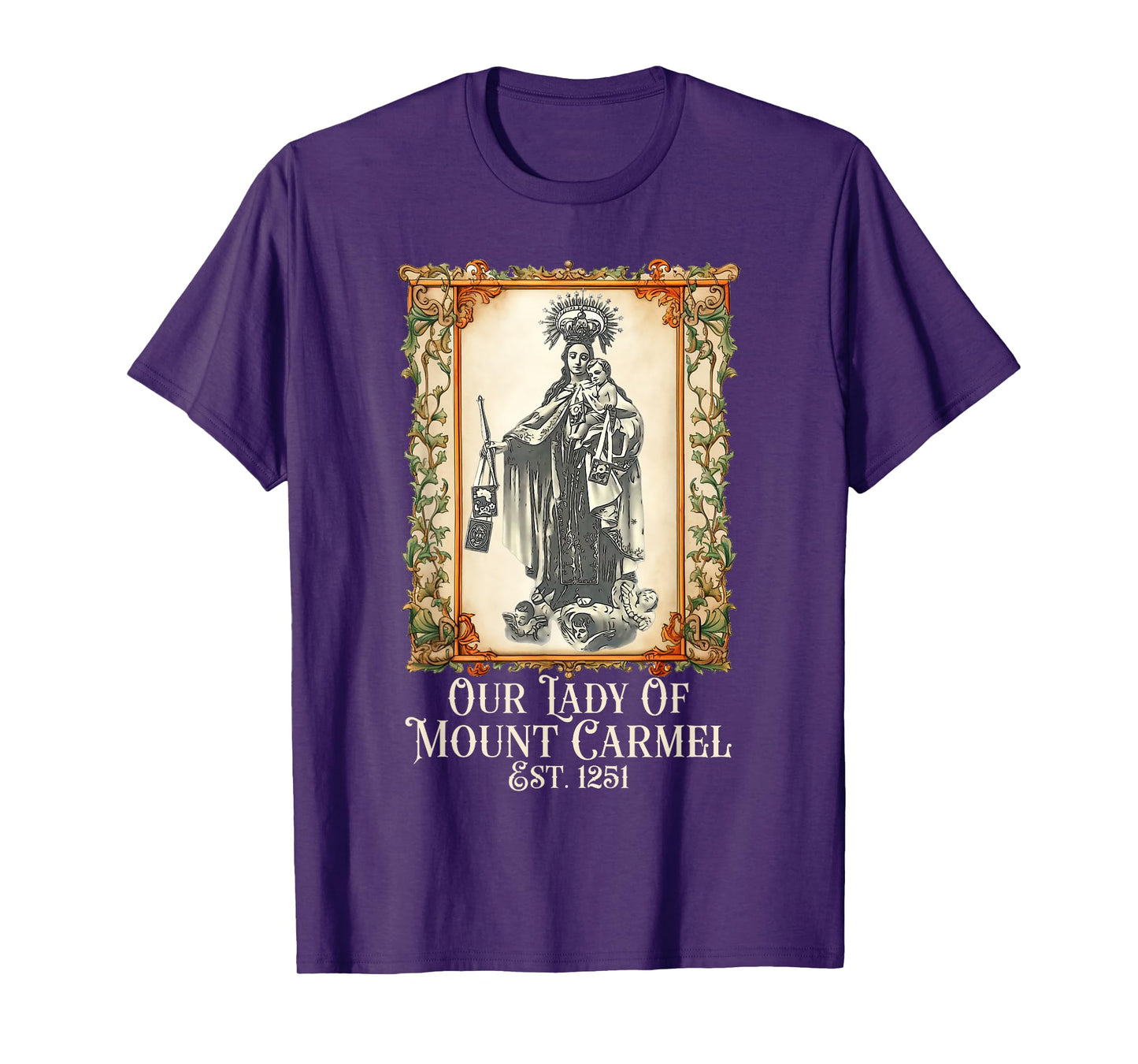 Our Lady of Mount Carmel Marian Catholic T-Shirt