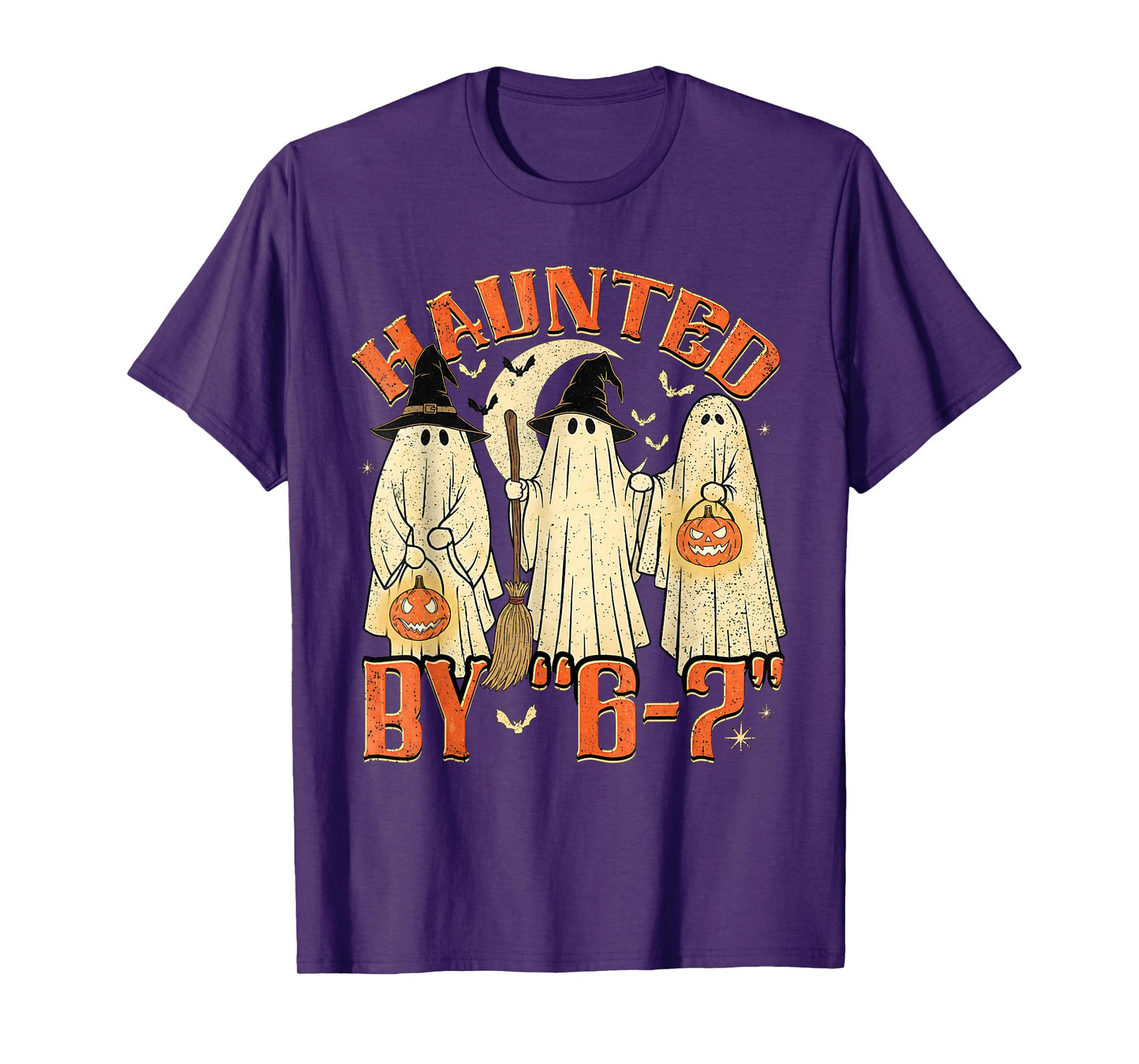 67 Meme Halloween Haunted by 6 7 Six Seven Gen Alpha Z T-Shirt
