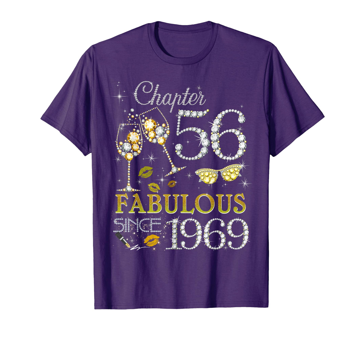 Womens Chapter 56 Fabulous Since 1969 56th Birthday Queen T-Shirt