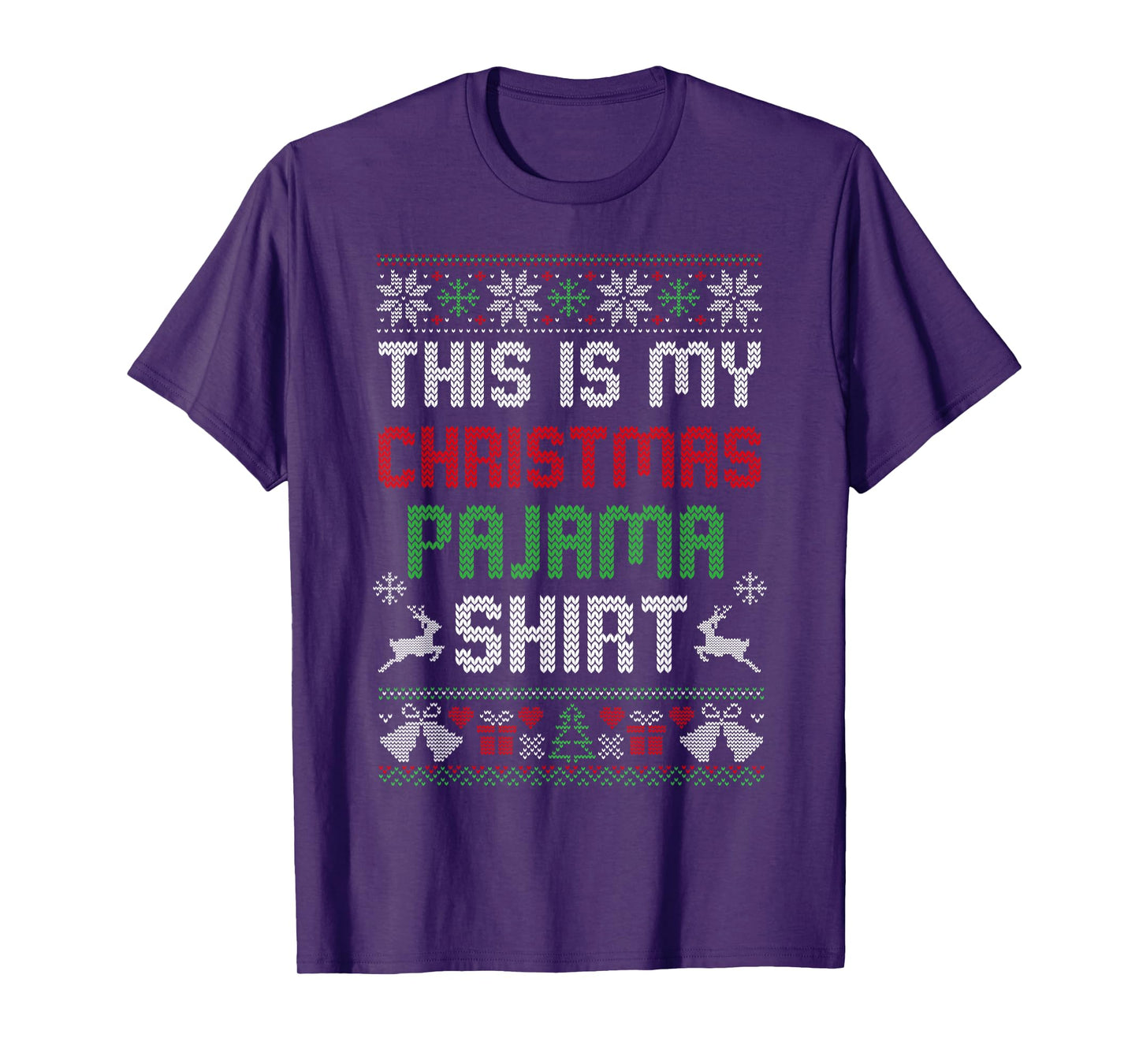 This is My Christmas Pajama Shirt Funny Xmas PJs Men Women T-Shirt