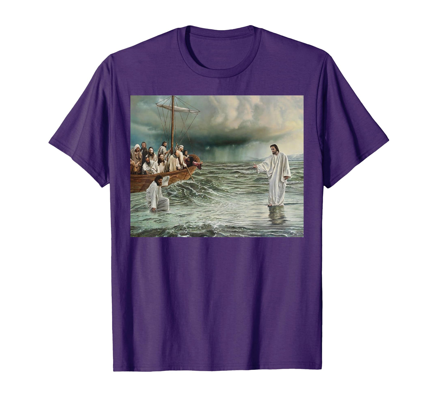 Jesus Christ Walking On Water T-Shirt
