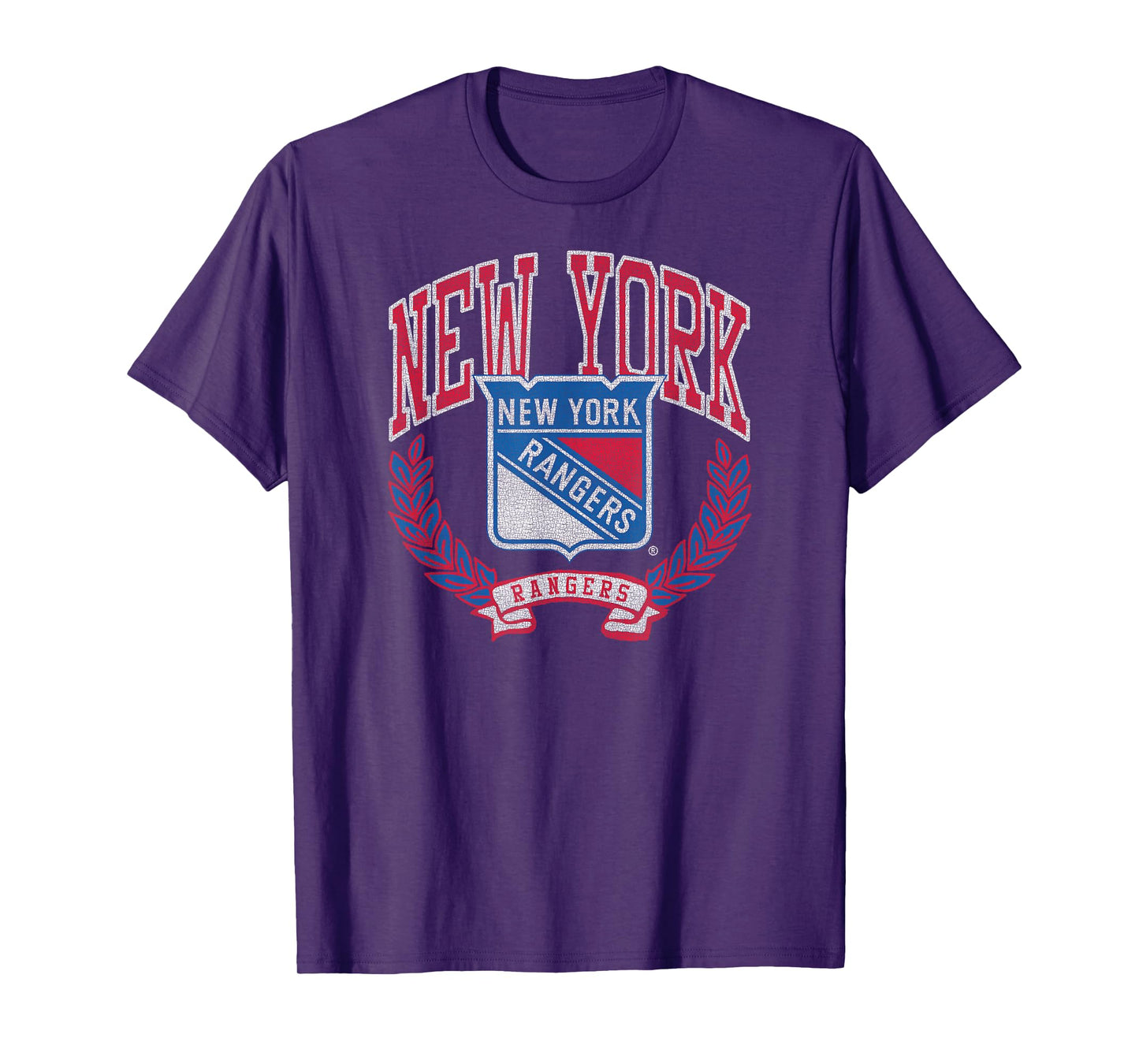 New York Rangers Vintage Victory Black Officially Licensed T-Shirt