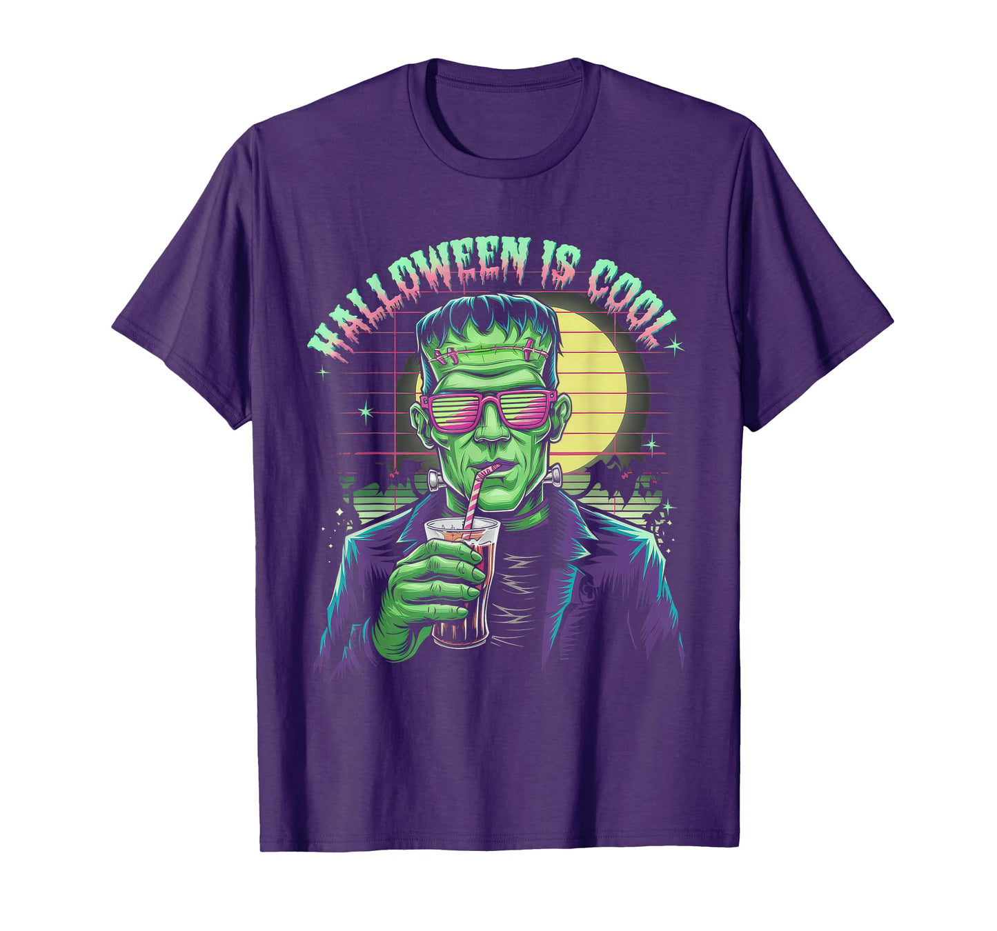 Halloween is Cool Tshirt Women Men Frankenstein Monster T-Shirt