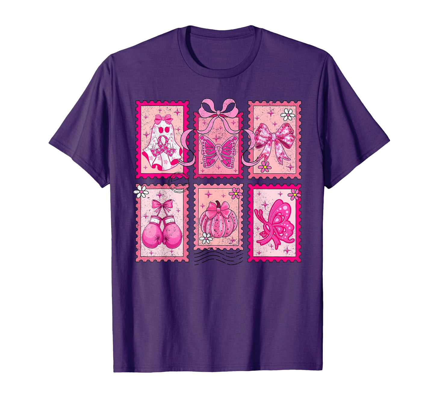 Breast Cancer Awareness Halloween, Breast Cancer Ghost Nurse T-Shirt
