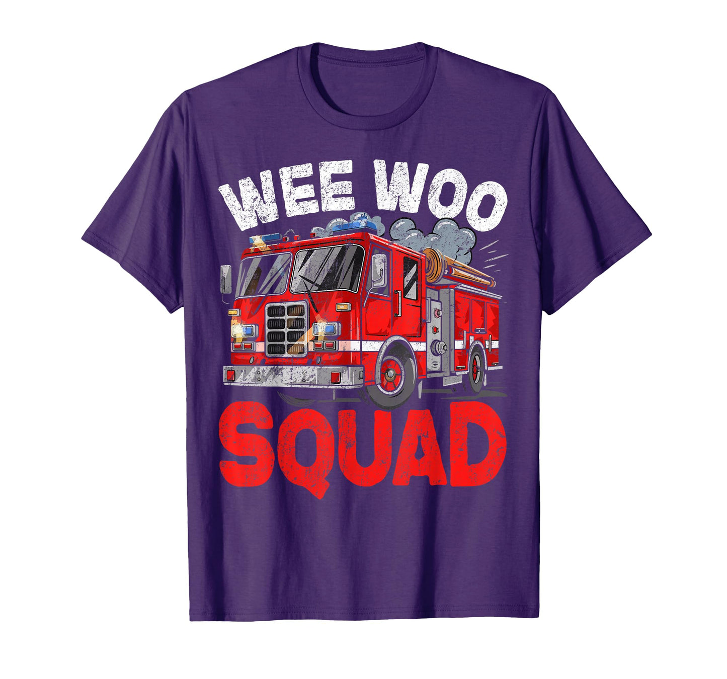 Wee Woo Squad Funny Firefighter Fire Truck Fireman Men Women T-Shirt