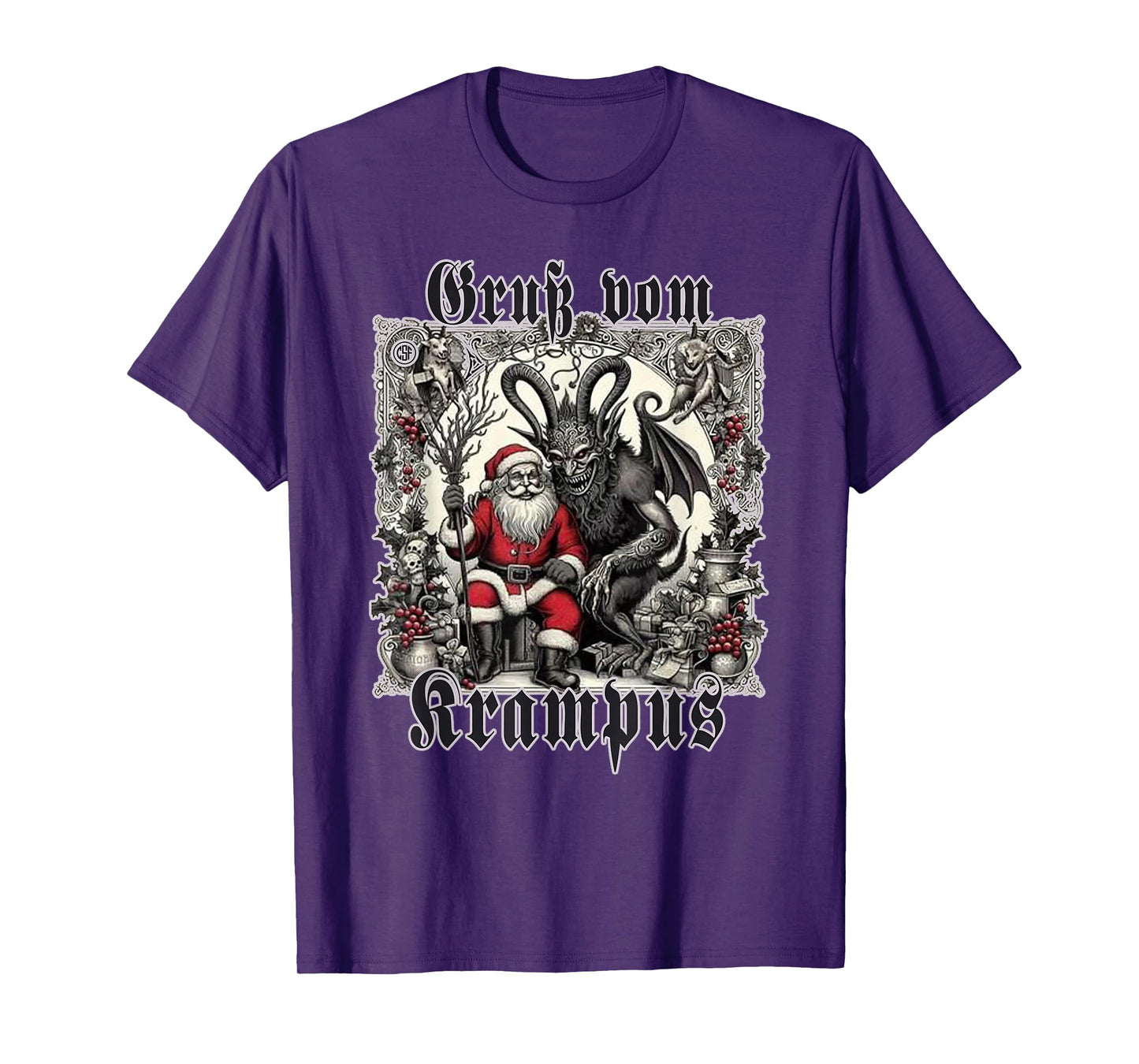 Greeting from Krampus Christmas Legend Figure T-Shirt