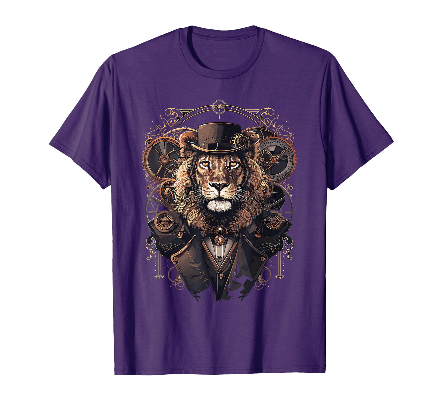 Steam Punk Art Lion Steampunk T-Shirt