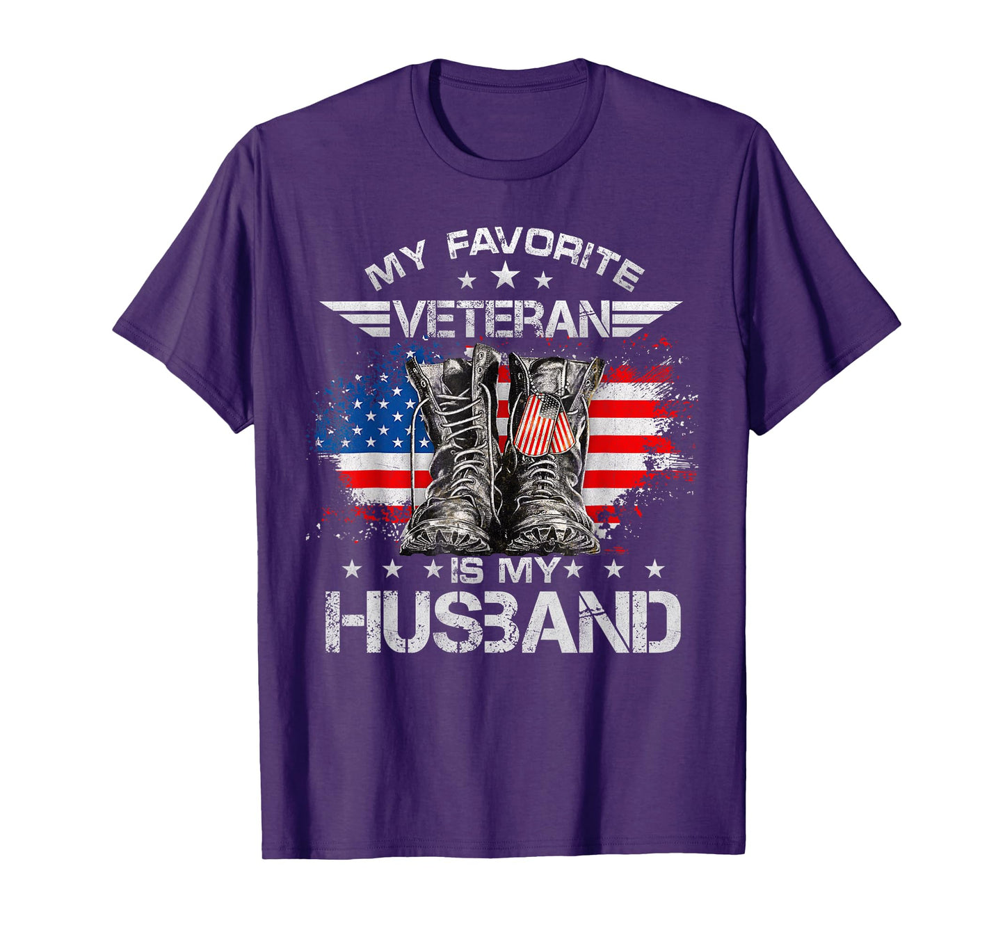 Veterans Day My Favorite Veteran Is My Husband Proud Wife T-Shirt