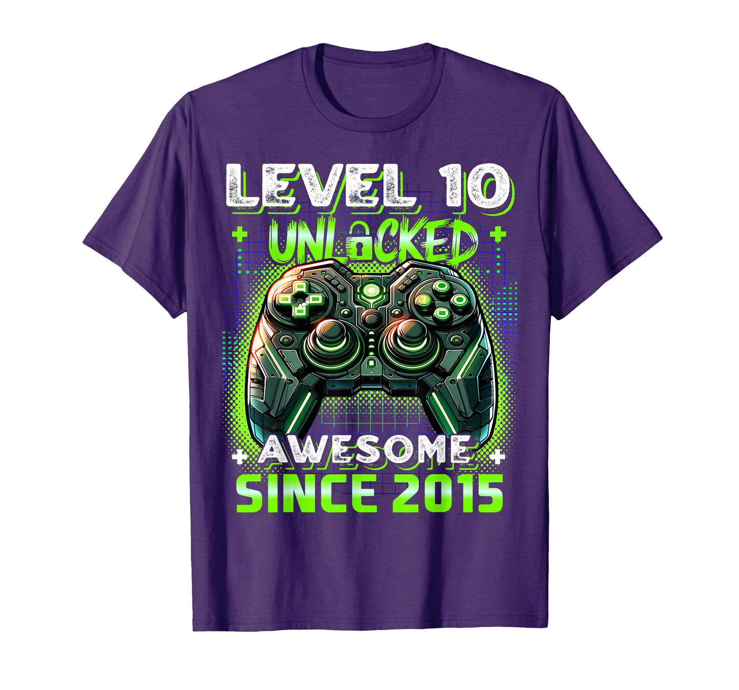 10th Birthday Boy Level 10 Gamer 10 Year Video Game Party T-Shirt