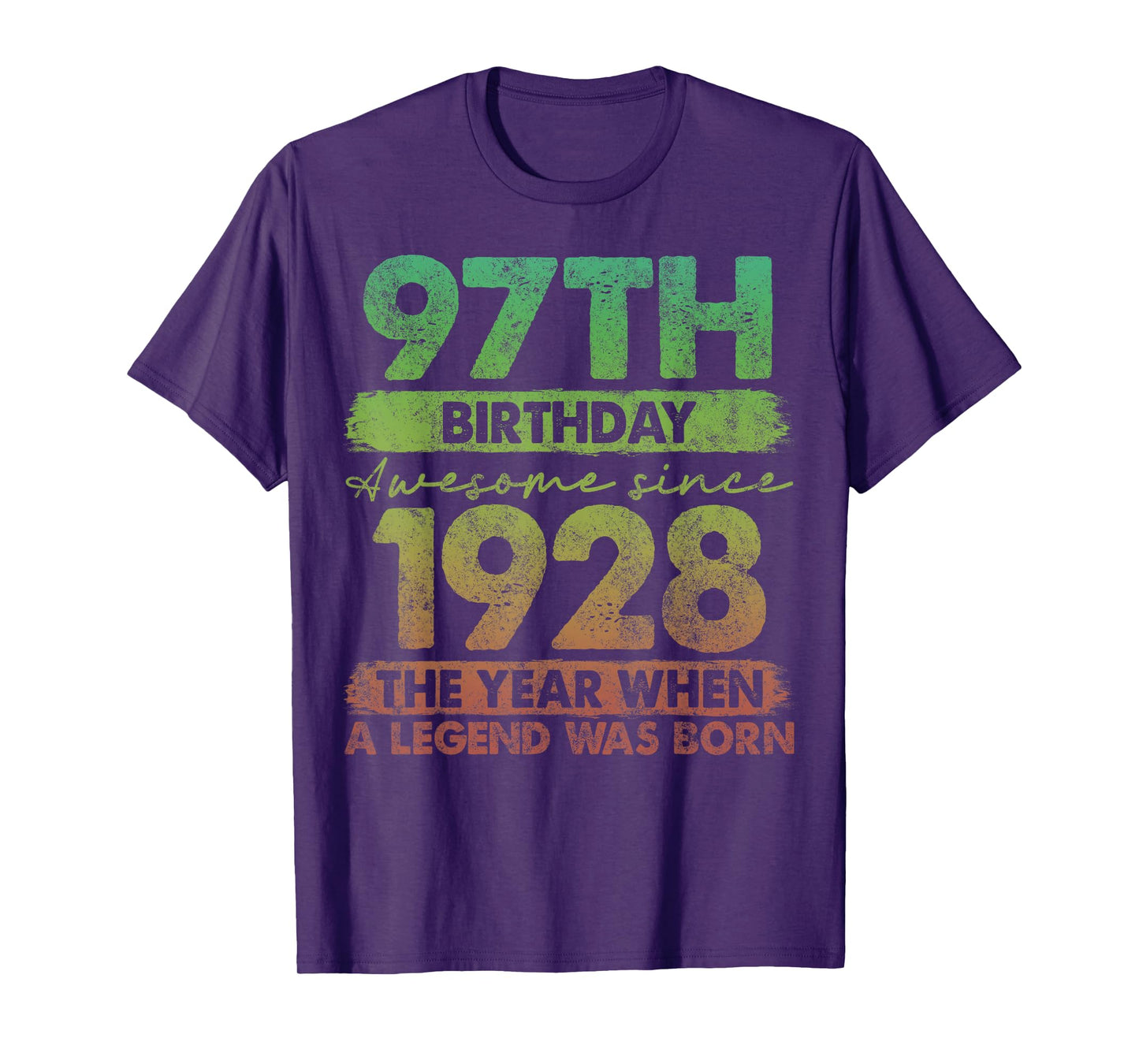 97 Year Old Gifts Vintage 1928 Limited Edition 97th Birthday T-Shirt