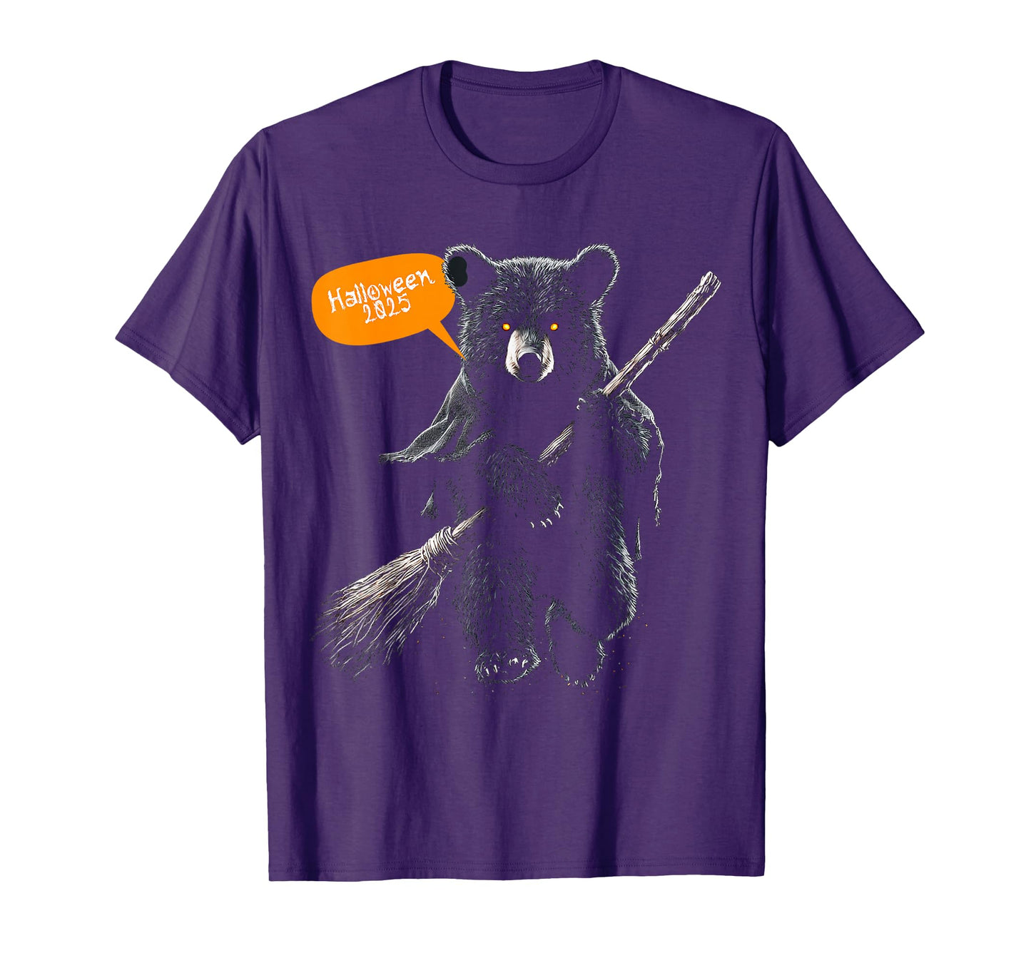 Halloween 2025 Bear Witch Animal Costume Fun T-Shirt