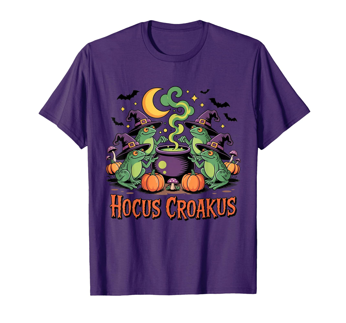 Hocus Croakus Frog Coven Funny Witch Halloween Spooky T-Shirt