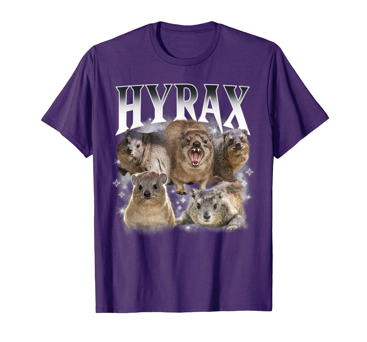Hyrax Vintage Ugly Funny Meme Retro Animal Long Sweat T-Shirt