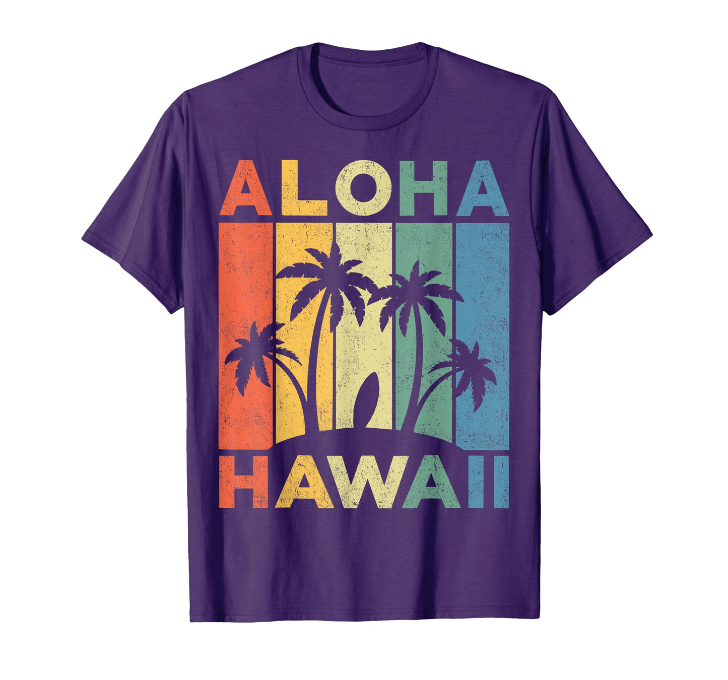 Aloha Hawaii Hawaiian Island Shirt Palm Beach Surfboard Surf Men Women Girls Kids T-Shirt