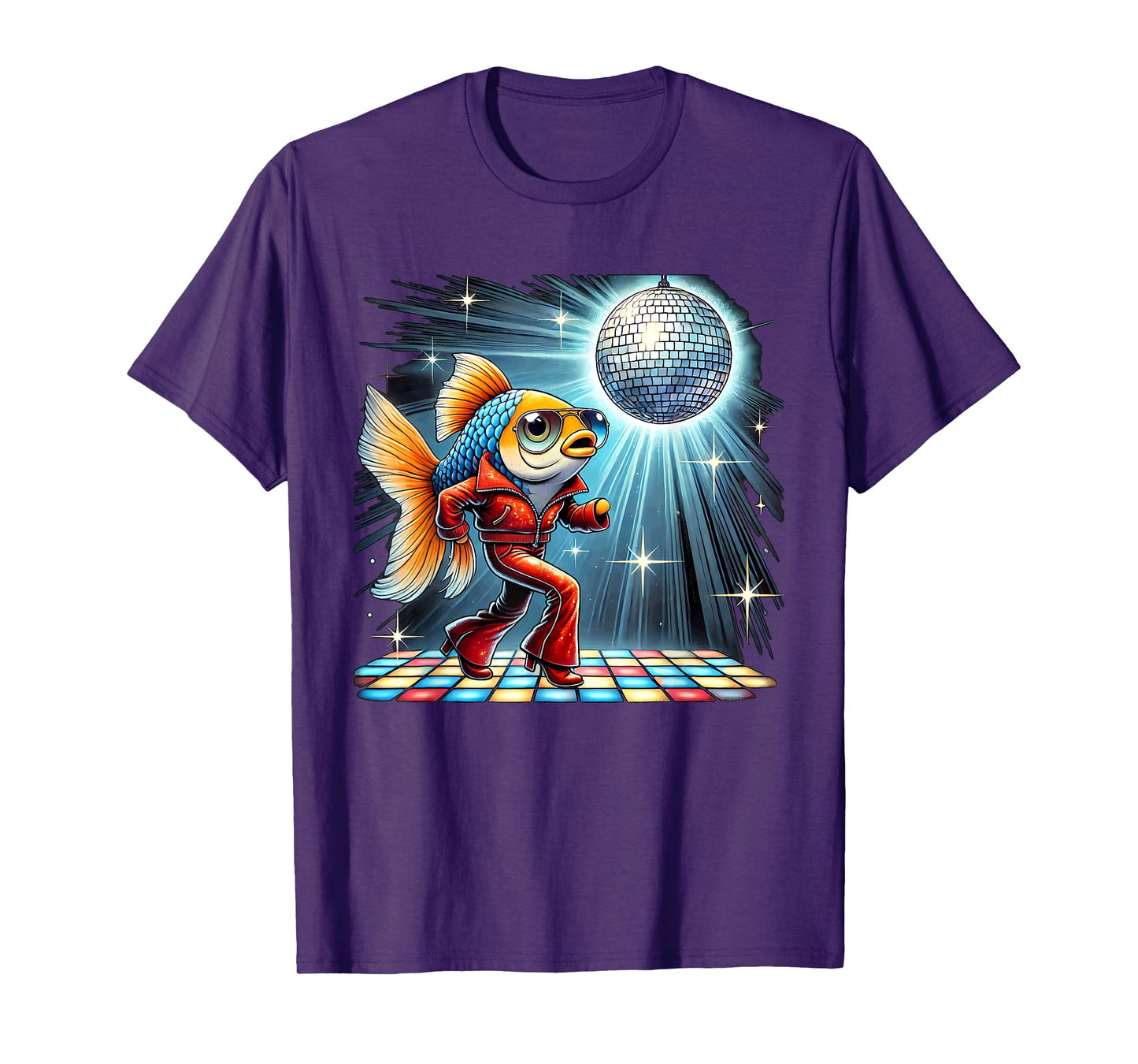 Aesthetic Fish Disco T-Shirt