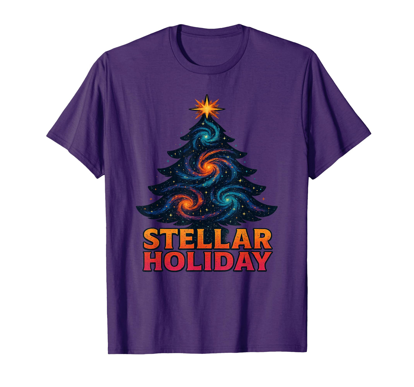 Stellar Holiday Christmas Tree Holiday Season T-Shirt
