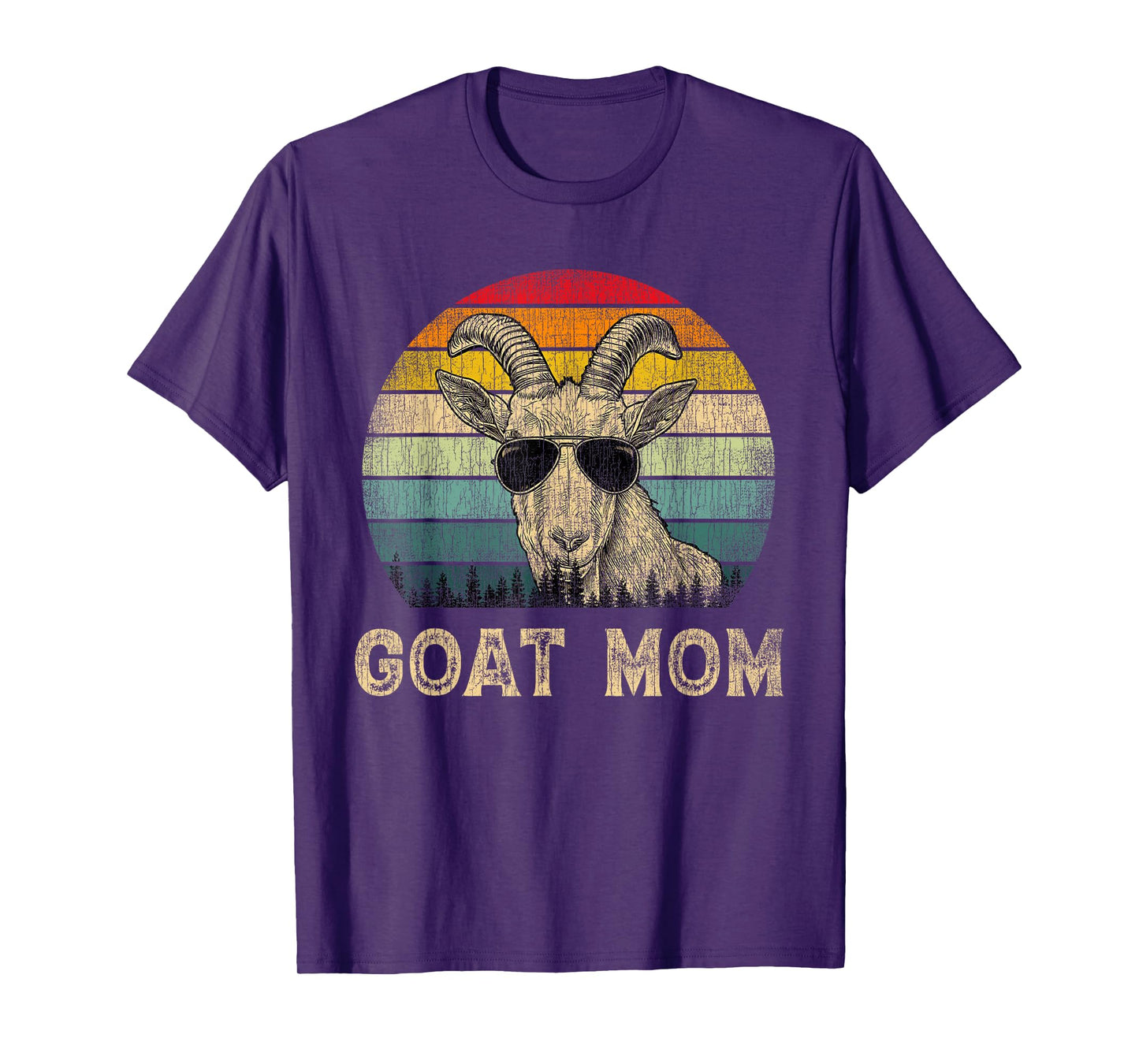 Vintage Goat Mom Goat Lovers Mommy Mother's Day T-Shirt