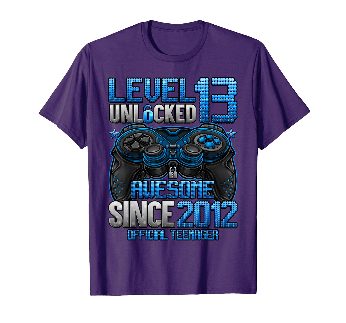 Official Teenager Level 13 Unlocked Gifts 13th Birthday Boy T-Shirt