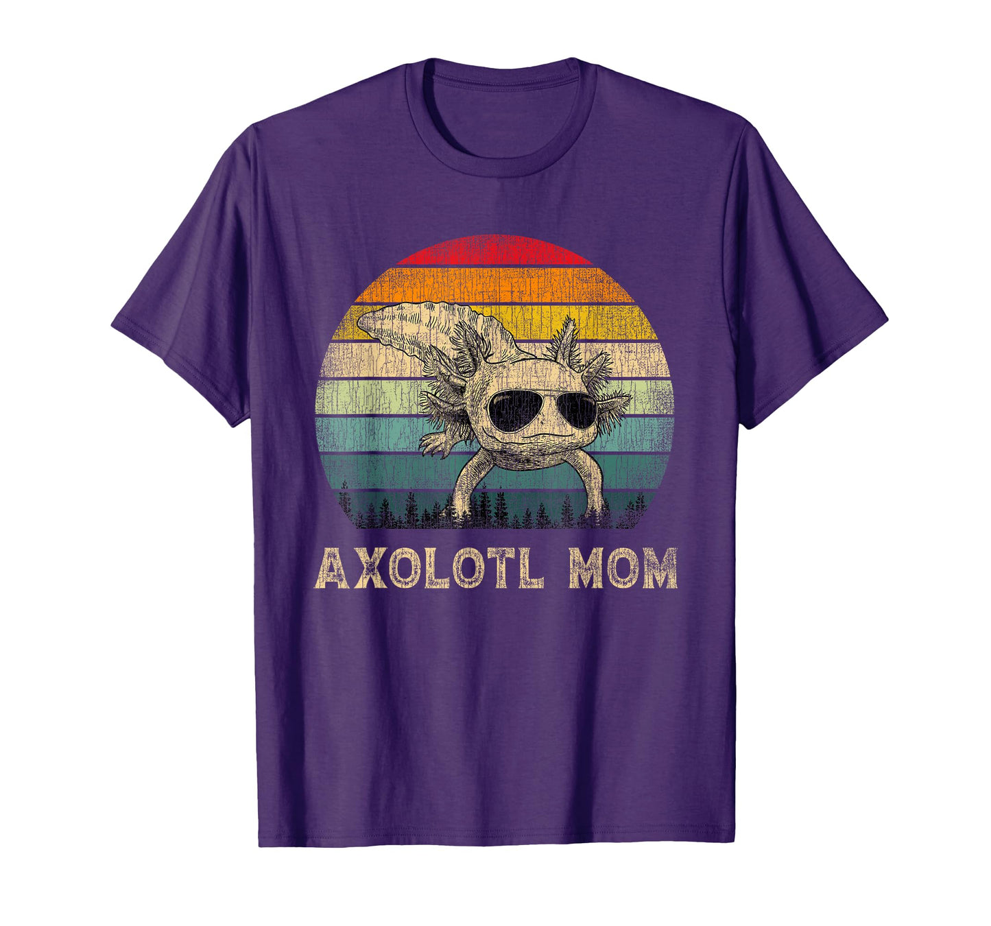 Vintage Axolotl Mom Axolotl Lovers Mommy Mother's Day T-Shirt