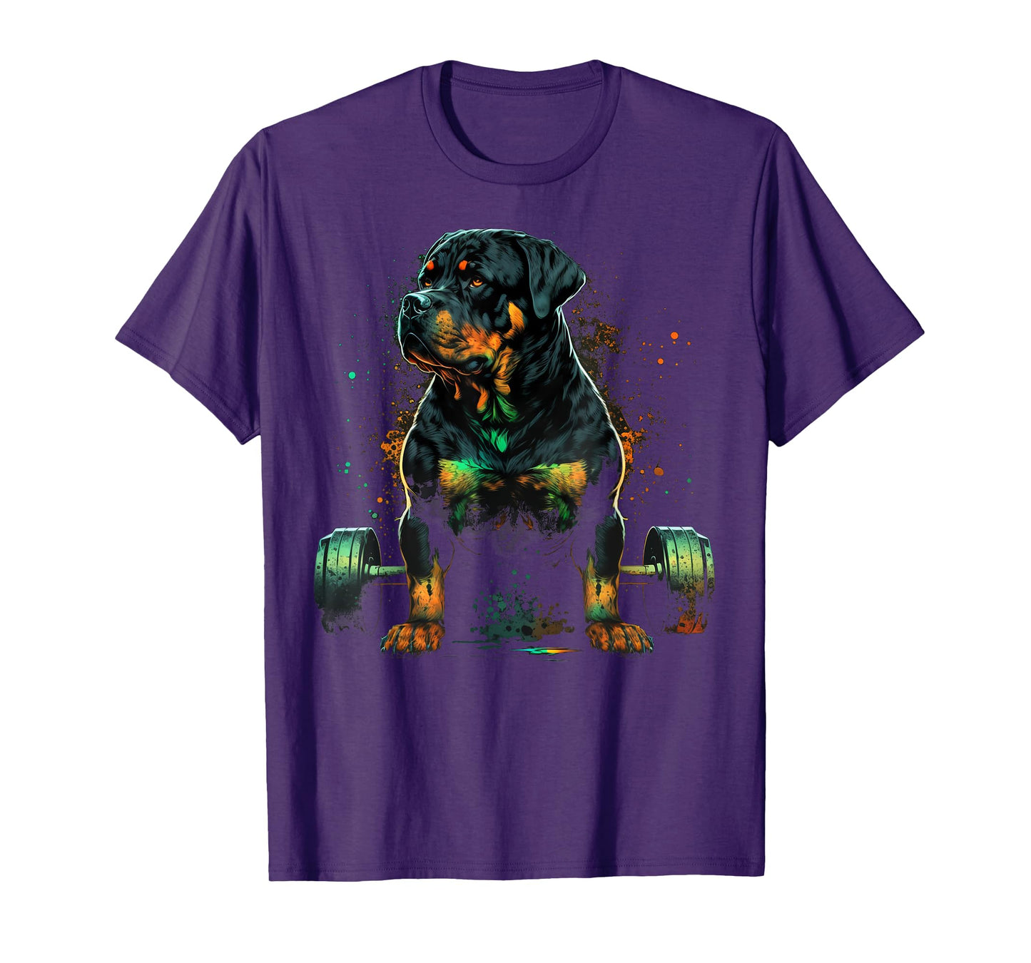 Rottweiler Weightlifting Dog Funny Fitness Gym Rottweiler T-Shirt for Men Women Kids