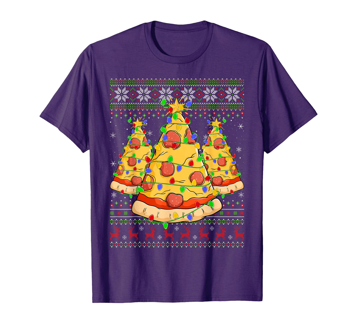 Pizza Fast Food Lover Ugly Xmas Sweater Pizza Christmas T-Shirt