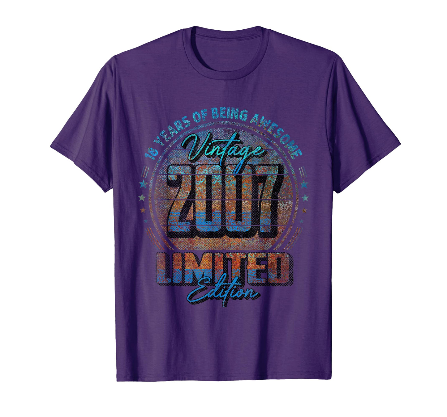 Vintage 2007 Limited Edition Shirt 18 year old 18th Birthday T-Shirt