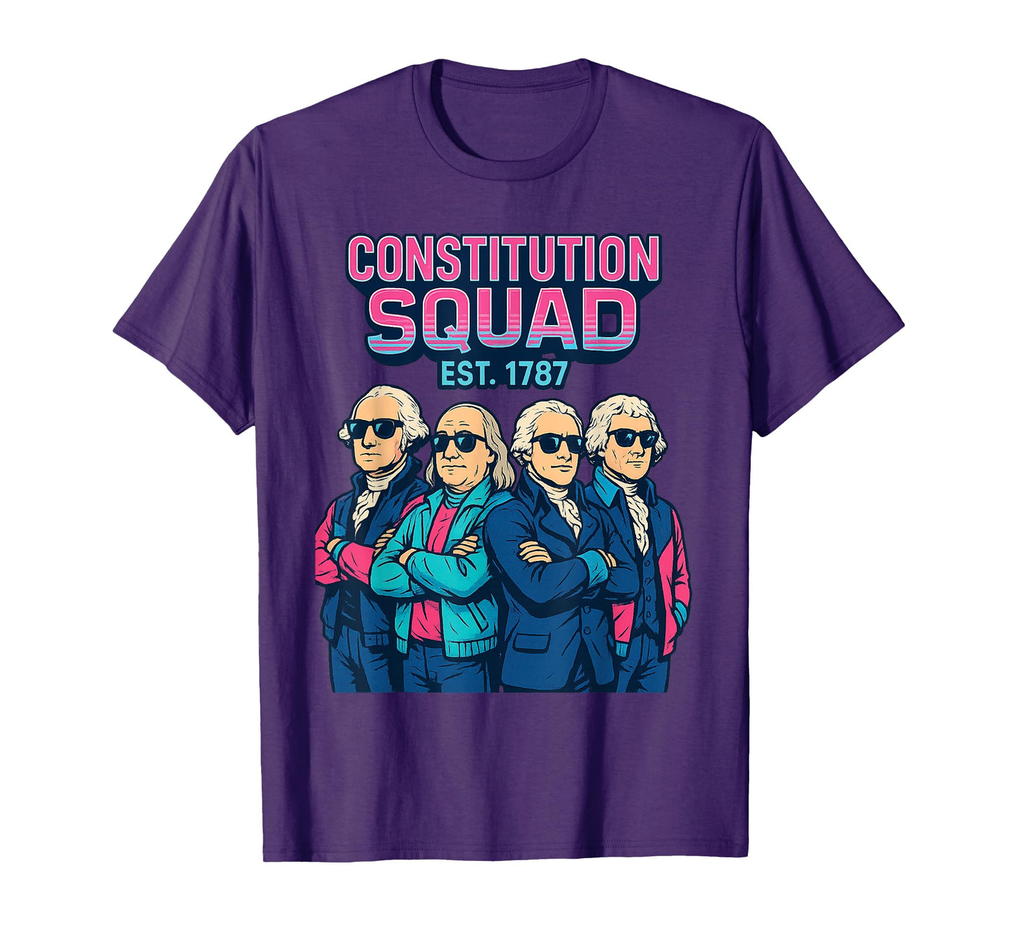 Constitution Day Shirt Retro Squad Est 1787 Patriotic Style T-Shirt