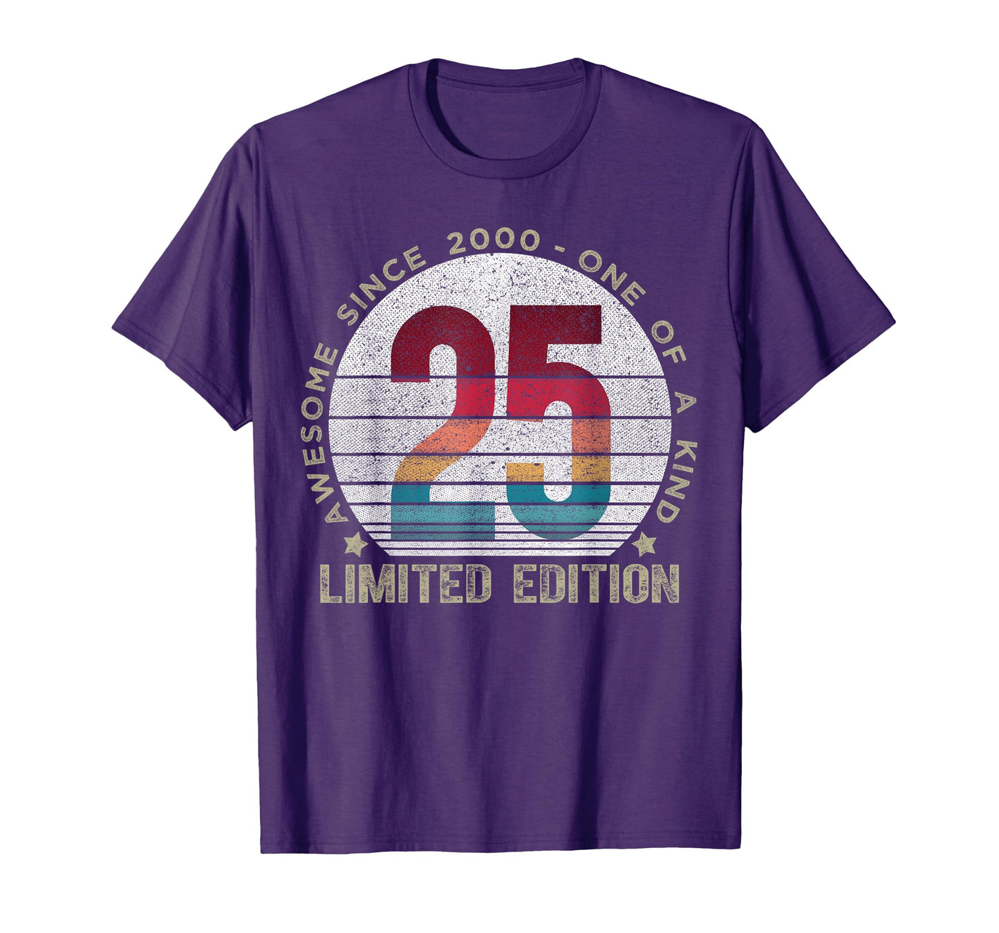 25 Year Old Gifts Vintage 2000 Limited Edition 25th Birthday T-Shirt