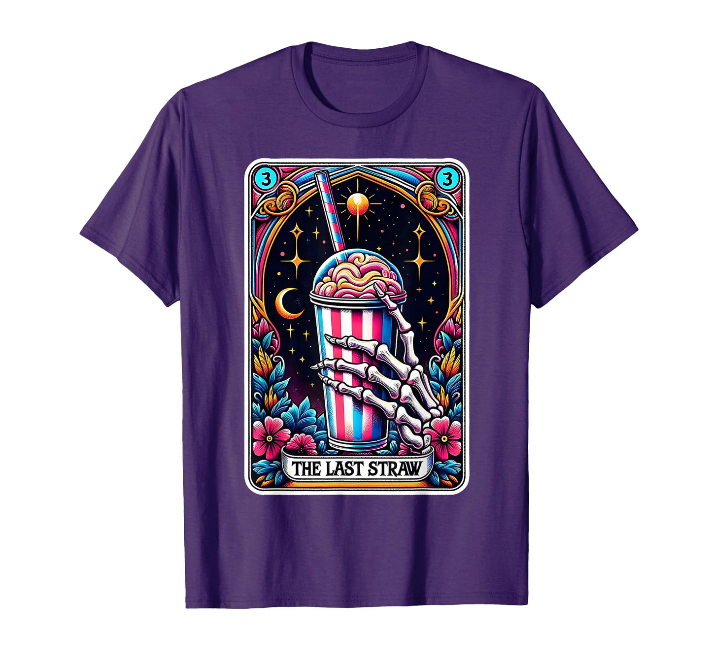 The Last Straw Funny Tarot Card T-Shirt