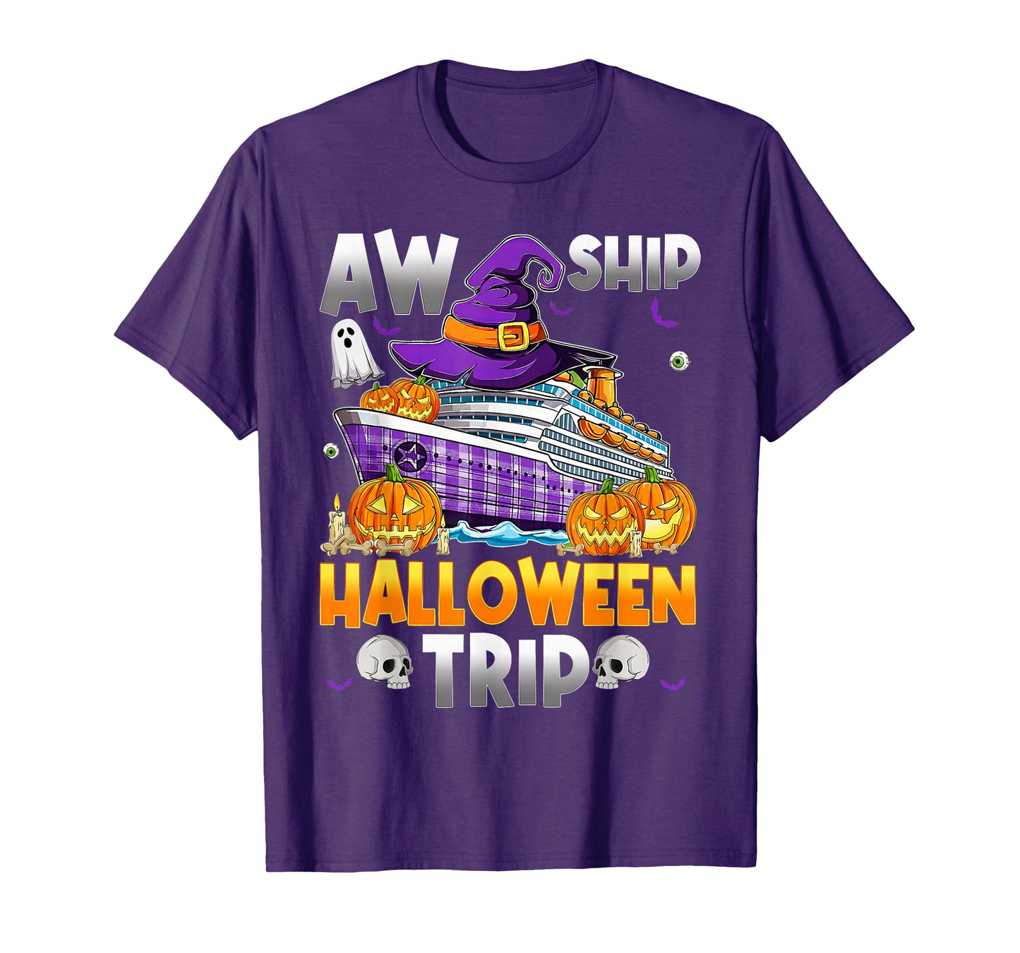 Halloween Trip Family Cruising Crew Matching Cruise Squad T-Shirt