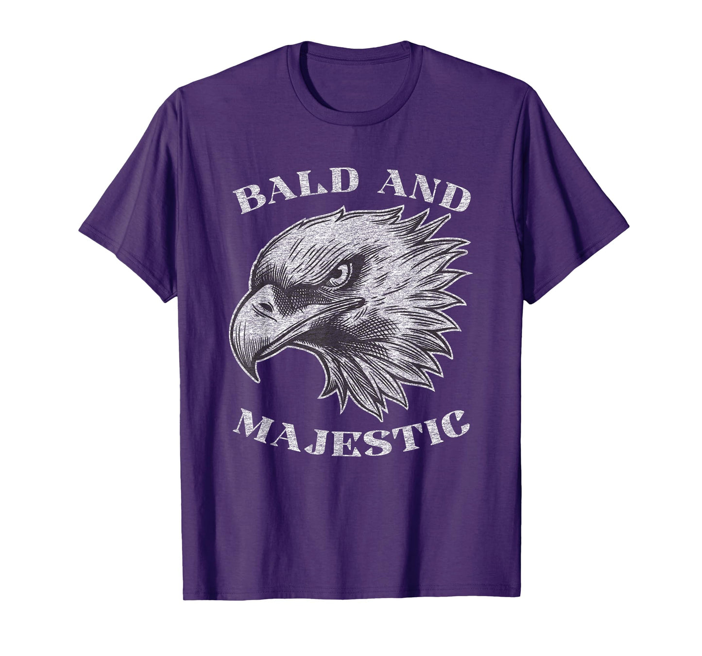 Funny Bald Guy Man Majestic Saying | Balding Humor Gag T-Shirt