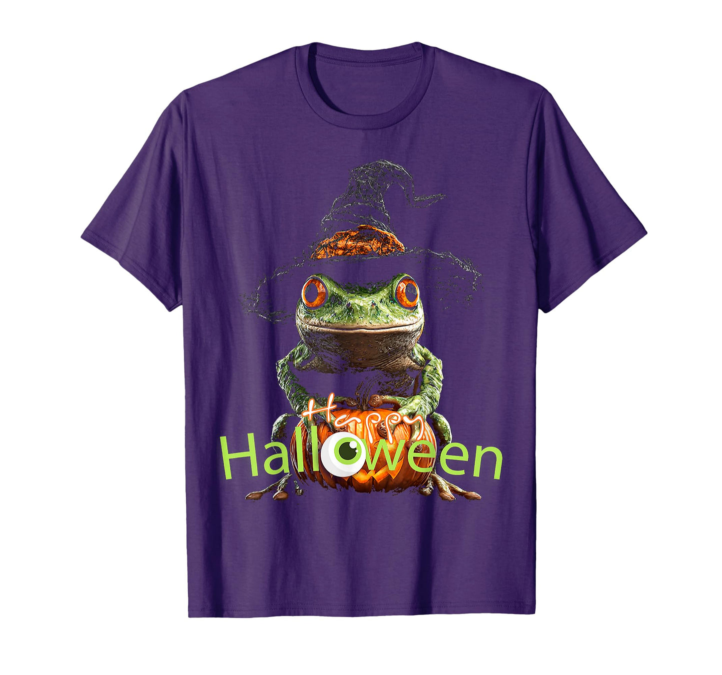 Happy Halloween Costume Frog Witch Animal Fun T-Shirt