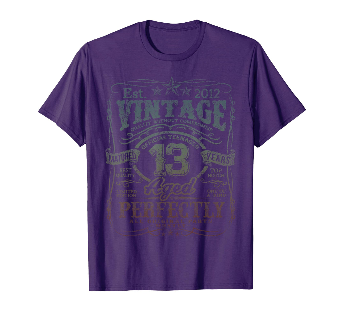 Vintage 2012 Limited Edition Shirt 13 year old 13th Birthday T-Shirt