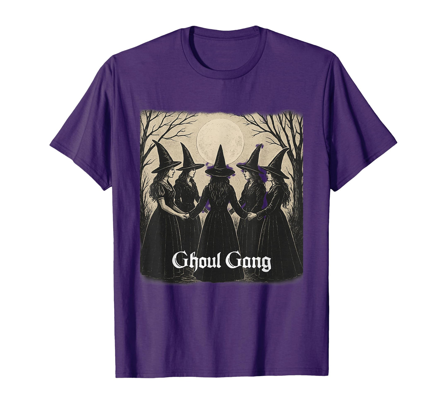 Halloween Womens Tee Spooky Girls Ghoul Gang Gothic Witch T-Shirt