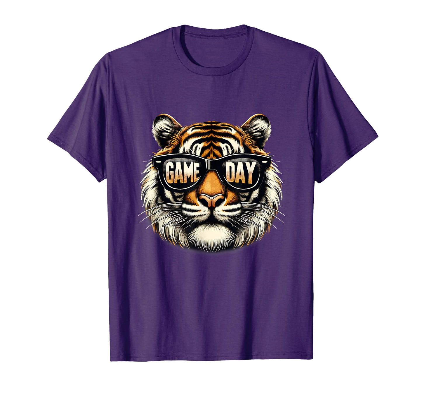 American Football Game Day Thanksgiving Tiger Cool Touchdown T-Shirt