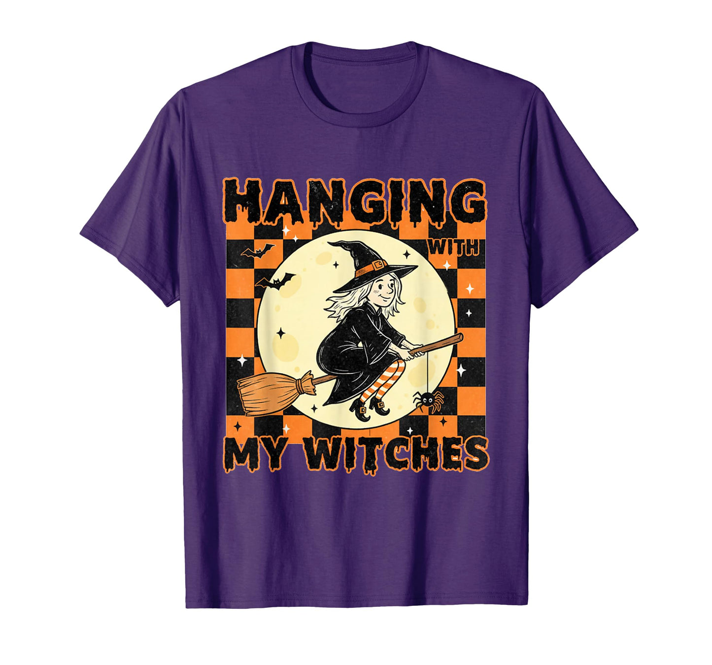 Groovy 70's Halloween Hanging with My Witches Lover Friends T-Shirt