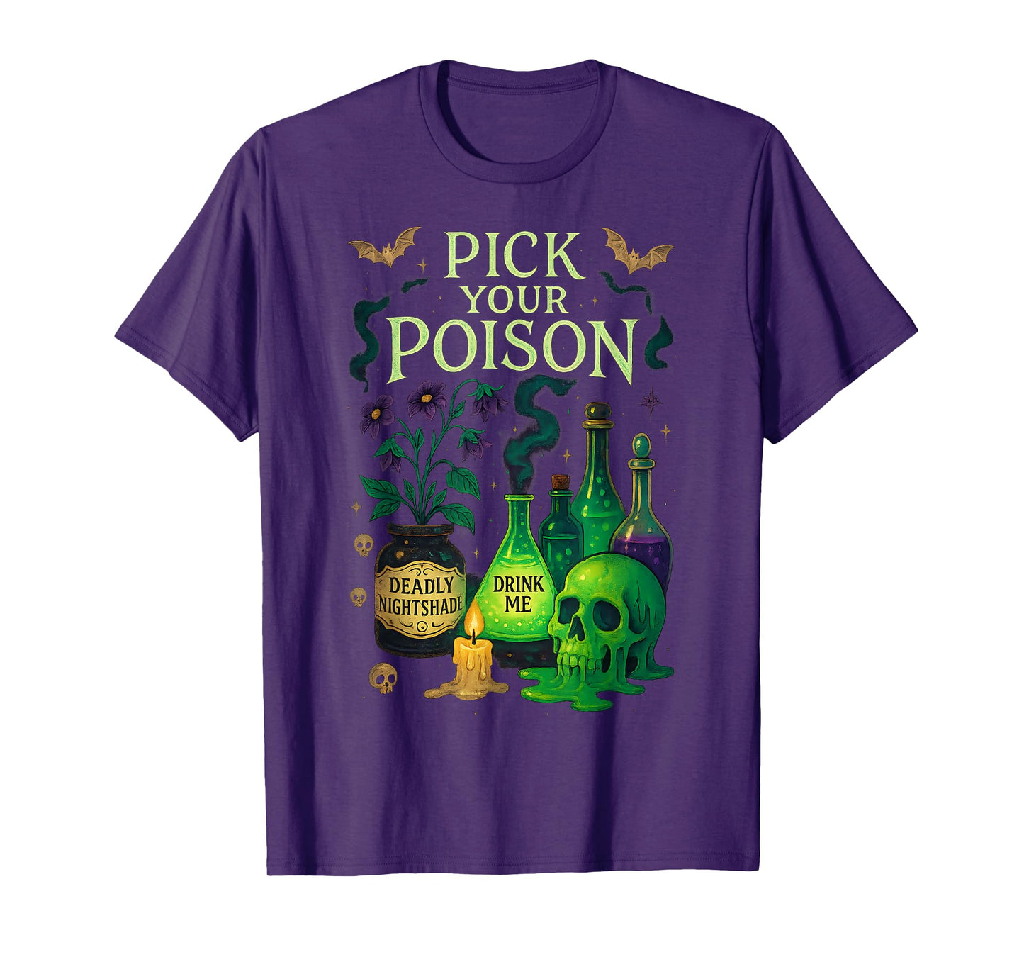 Pick Your Poison Vintage Princess Halloween T-Shirt