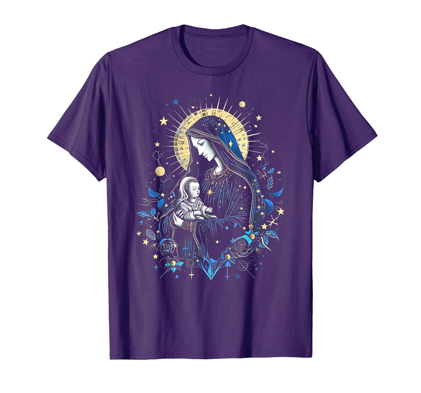 Jesus & Mother Mary, Virgin Mary, Catholic Art #19 T-Shirt