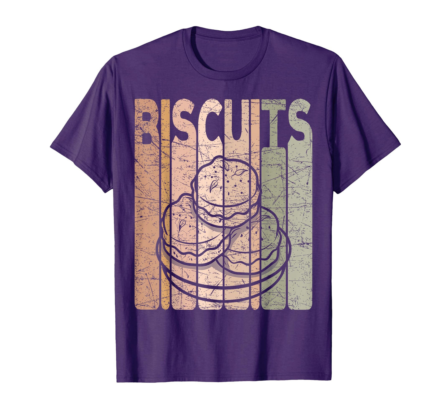 Biscuits Vintage Foodie Biscuit Lover Retro T-Shirt
